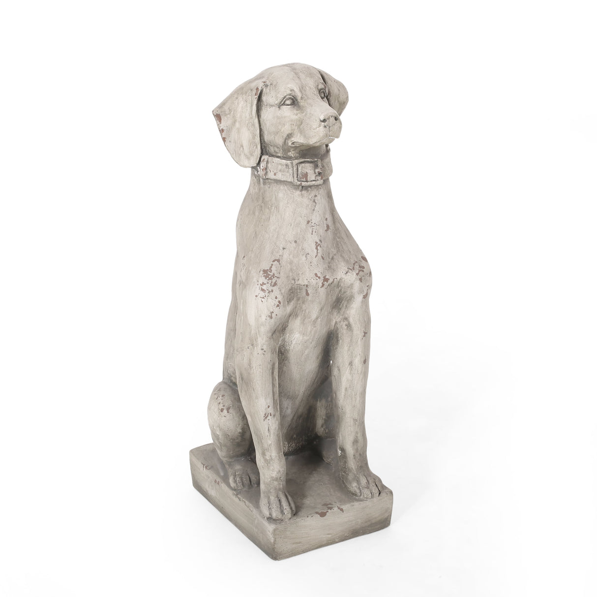 MGO Dog Decor Outdoor Dog Statue, Antique