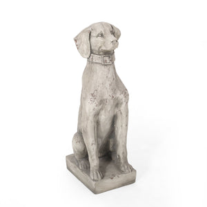 MGO Dog Decor Outdoor Dog Statue, Antique