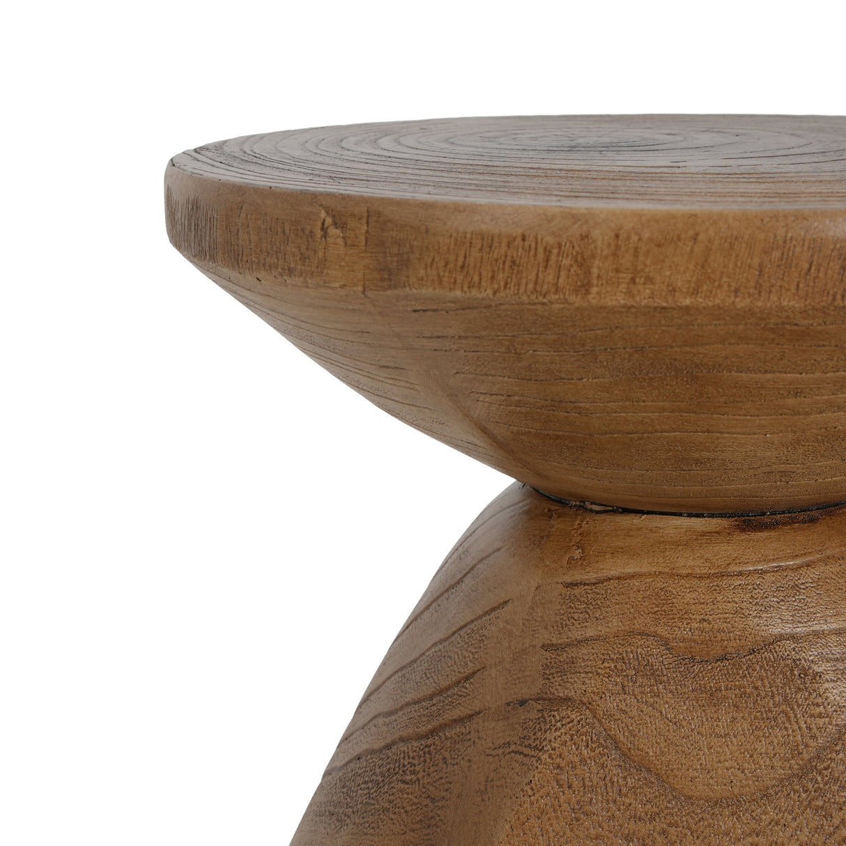 Patti Outdoor Patio MGO Wood Side Table