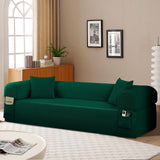 Spring Sofa with High-Quality Fabric Green