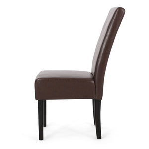 Contemporary Dining Chair With Rubberwood Legs (Set of 2)