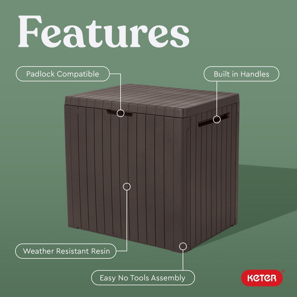 30 Gallon Resin Outdoor Storage Box