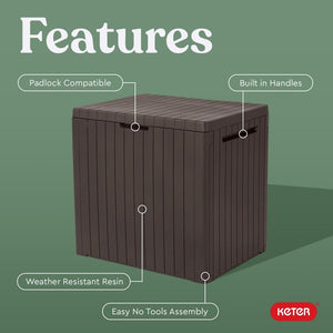 30 Gallon Resin Outdoor Storage Box