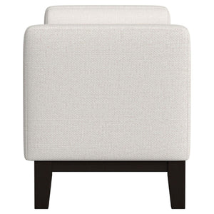 Thomas - Raised Arm Accent Bench - Ivory