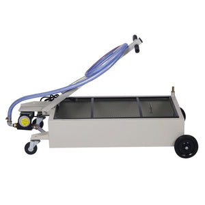 High Impact Polypropylene 20 Gallon Low Profile Oil Drain With Pump Steel - Gray