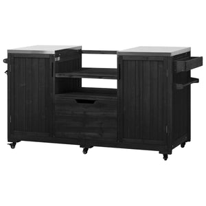 K&K 66.5' Outdoor Kitchen Island for Big Green Egg Grills