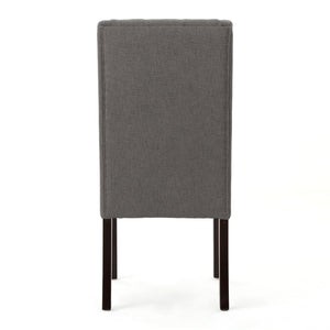 Sophisticated Tufted Dining Chair With High Back Design