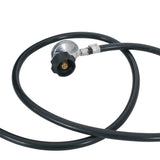 Modern Lightweight Concrete Outdoor Circular Fire Pit 50,000 BTU Dark Gray