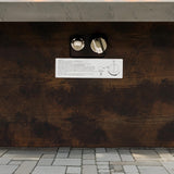 42 Inch Gas Fire Pit Table with Cement Texture Finish