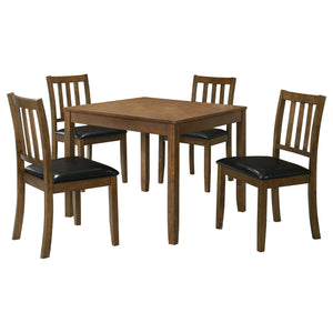Rowland Honey Brown 5-Piece Dining Set