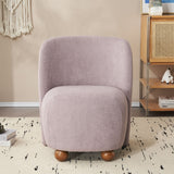 Modern Low Back Accent Upholstered Armless Living Room Chairs