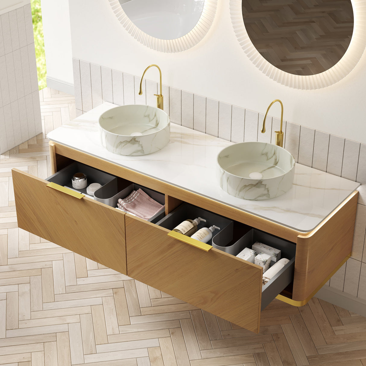 DIPA 60" Bathroom Vanity & Sinks