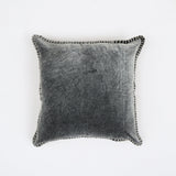 Olivia Stonewashed Velvet Pillow – 19" Square