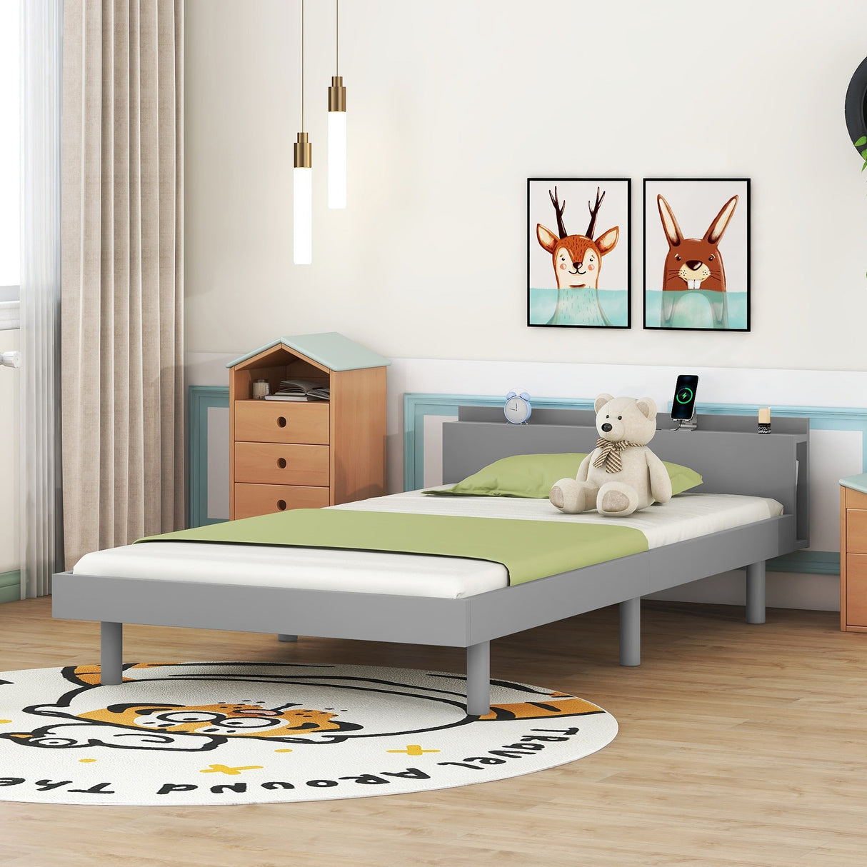 The Twin Bed with Roll-Out Trundle — Sleek Design Meets Space-Saving Functionality