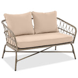 GO Bohemia-Inspired 4-Person Outdoor Seating Group with Removable Cushions