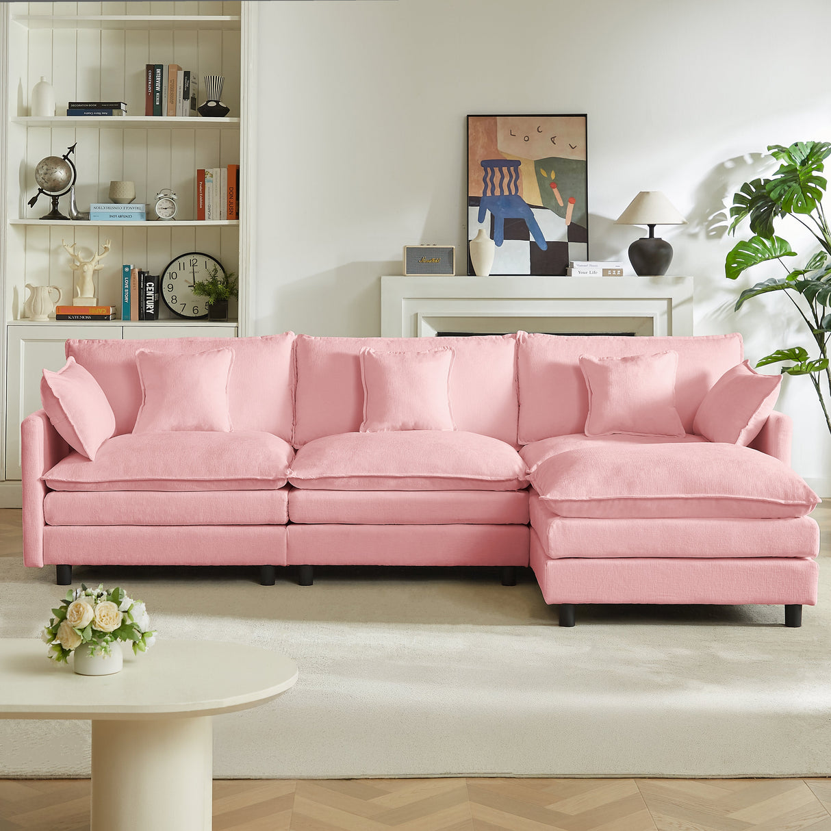 Modular Sectional Sofa - 110 Inch L Shaped Couch Set
