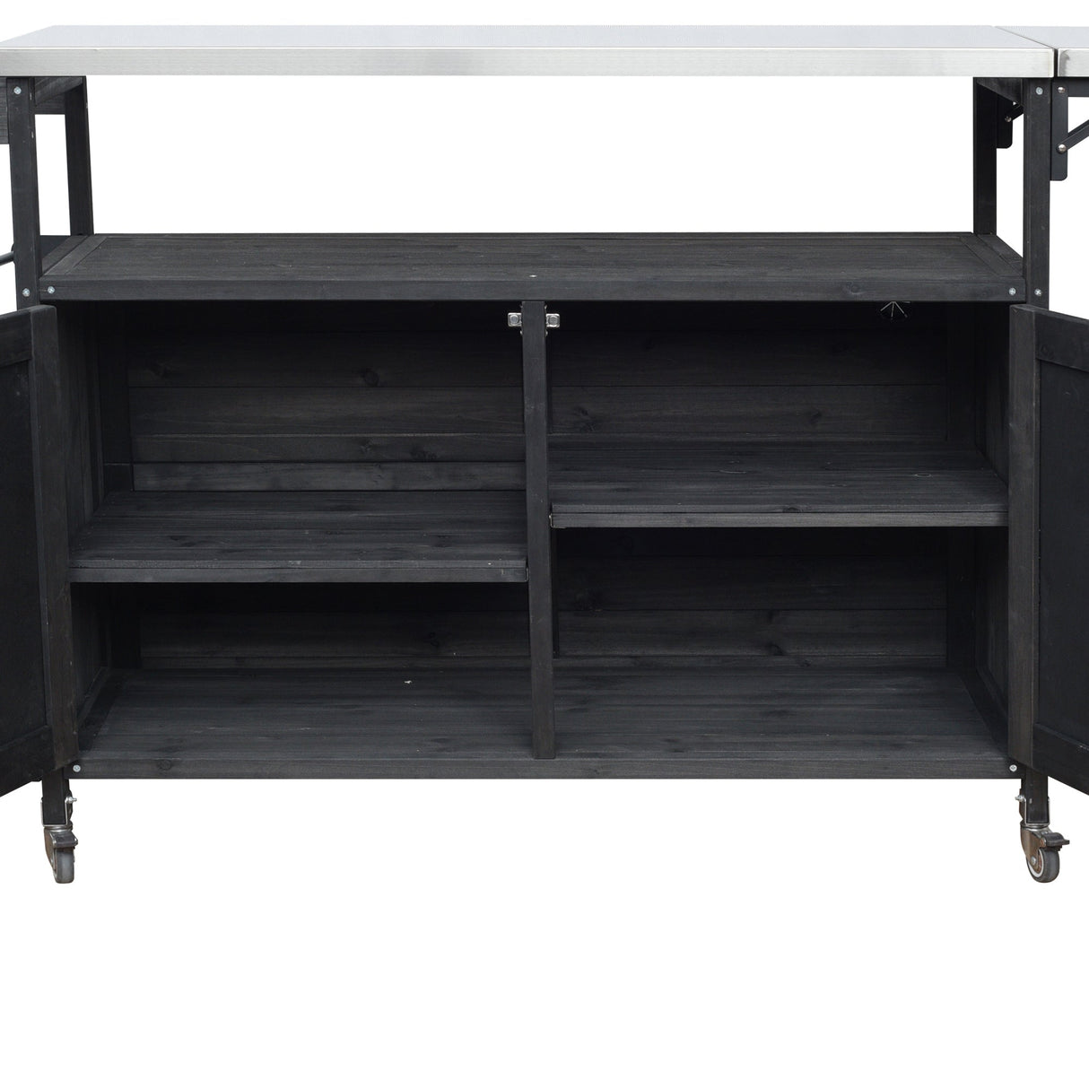 Foldable Outdoor Kitchen Island Patio Mobile Kitchen Cart