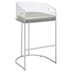 Mello - Upholstered Bar Chair (Set of 2) - Gray