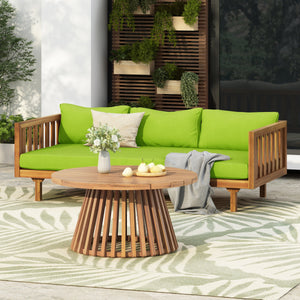 Claremont 3 Seater Daybed + Acacia Wood Table