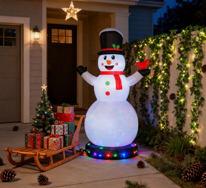 Giant Inflatable Christmas Snowman