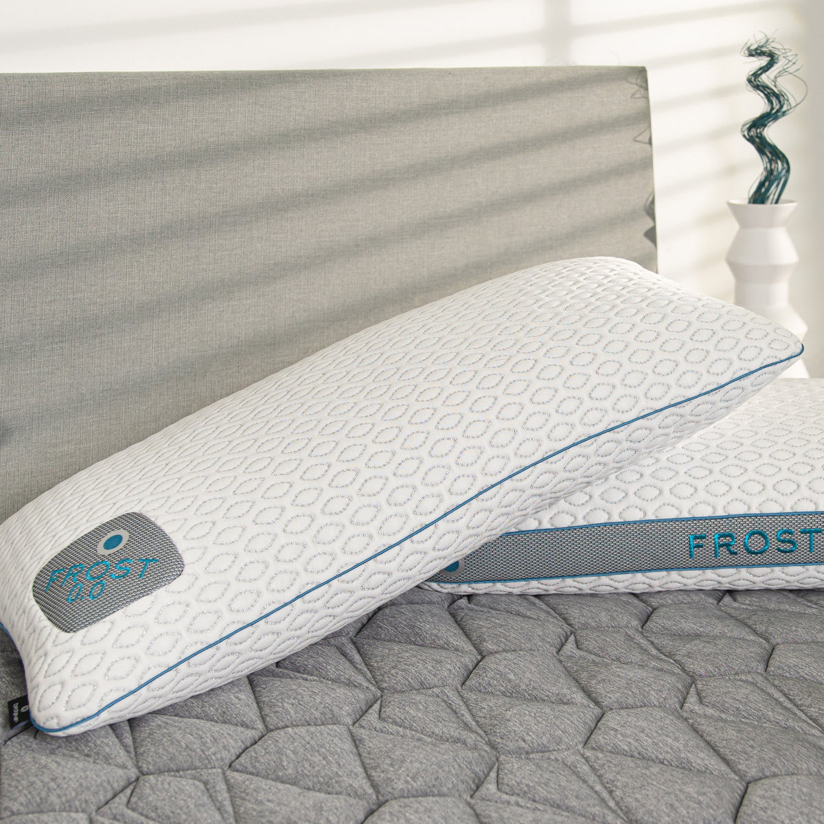 BedGear Frost Pillow 3.0 Cooling King Pillow with Dual-Sided Support - White