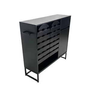 Buffet Cabinet with Storage and Woven Doors