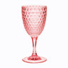 Diamond Cut Plastic Wine Glasses (Set of 4)