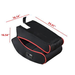 Foldable Gaming Chair With Onboard Speakers, Bluetooth Connection - Black / Red