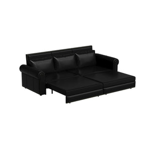 Chesterfield Sofa & Pull Out Bed