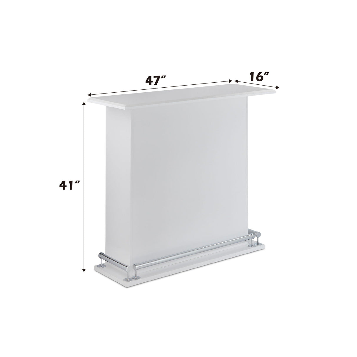 Kite - Bar Table - Gloss White