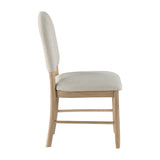 Natural Finish Dining Chairs, Set of 2