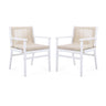 Outdoor Acacia Wood Patio Dining Armchair (Set of 2)