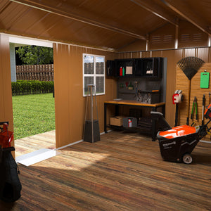 12x8 FT Heavy-Duty Metal Storage Shed
