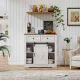 39' Sliding Barn Door Buffet Sideboard