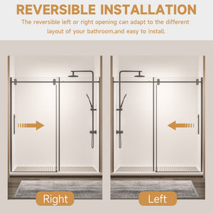 Frameless Single Sliding Shower Door