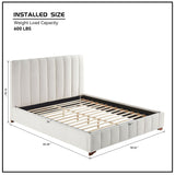 The Upholstered Wingback Bed – A Refined Union of Contemporary Comfort and Architectural Elegance
