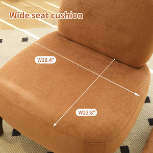 Cute Accent Chair with Solid Wood Legs