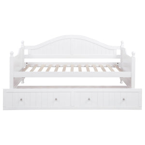 Julie Ann Wood Twin Daybed with Trundle White