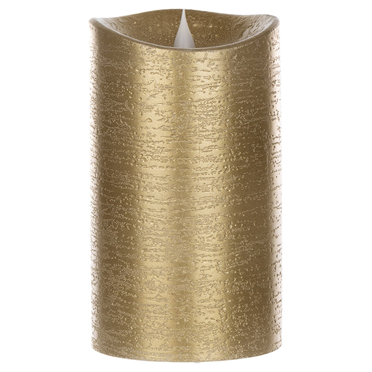 7" Gold Simplux Designer LED Candle with remote (Set of 2)