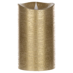 7" Gold Simplux Designer LED Candle with remote (Set of 2)