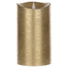 7" Gold Simplux Designer LED Candle with remote (Set of 2)