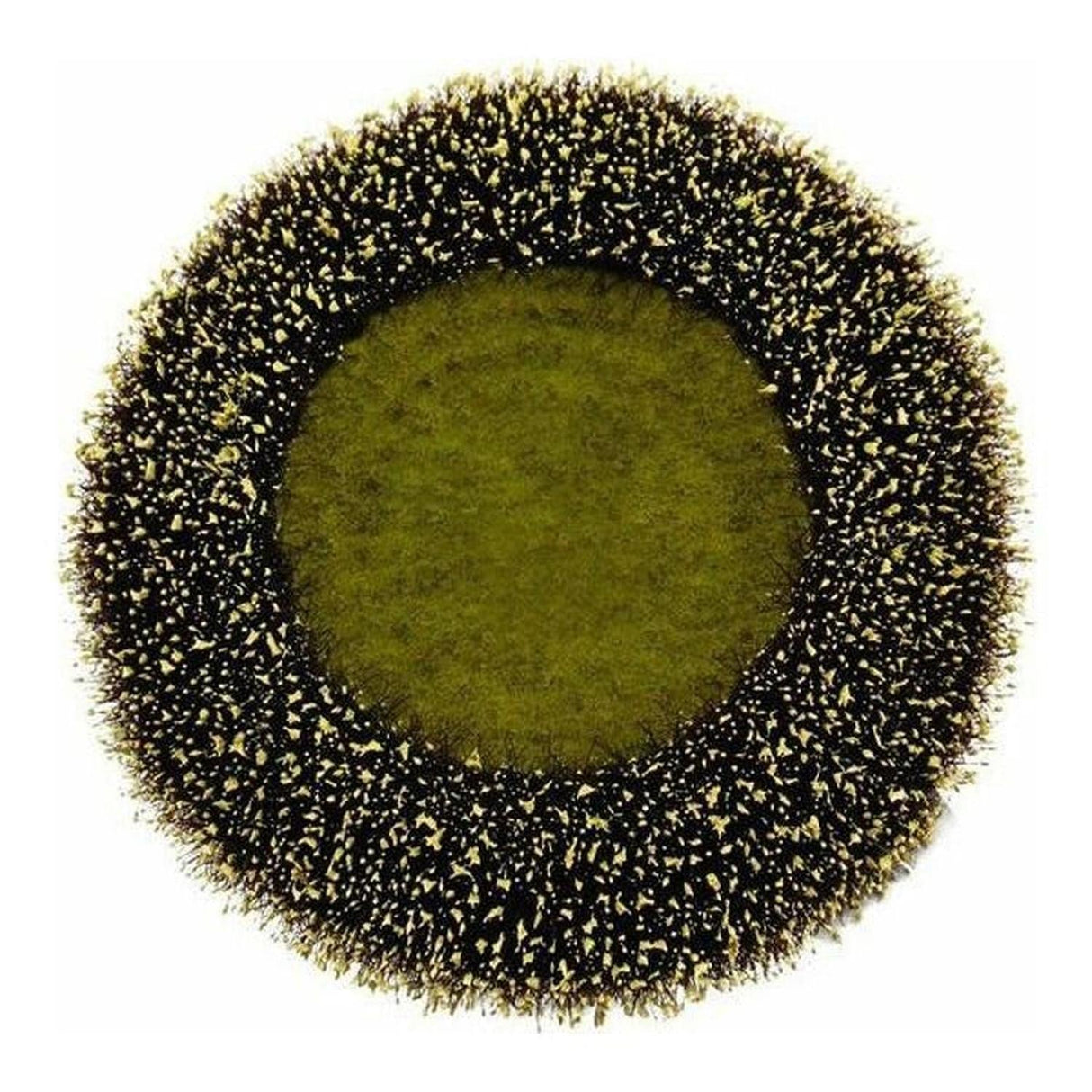 7" Sunflower Flower Center: Yellow/Black