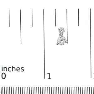 14K White Gold 1 cttw Double Diamond Stud Earrings (I-J Clarity, I2-I3 Color)