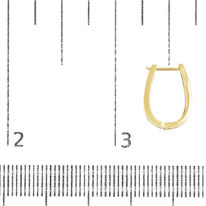 14K Gold 1/4 Cttw Channel-Set Brilliant Round-Cut Diamond Hoop Earrings (H-I Color, I1-I2 Clarity)