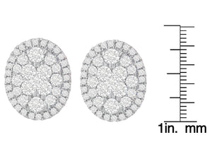 14K Yellow Gold 1 3/4 cttw Round Cut Diamond Earrings (H-I, I1-I2)