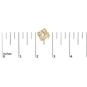 14K Yellow Gold Round and Baguette Cut Diamond Earrings (1 3/4 cttw, H-I Color, VS2-SI1 Clarity)