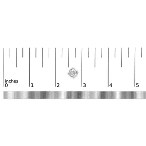 .925 Sterling Silver Silver Round Lab Grown Diamond Classic 4-Prong Solitaire Stud Earrings (F-G Color, VS1-VS2 Clarity)