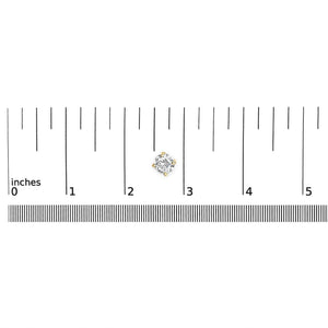 14K Gold 1/2 Cttw Lab Grown Diamond Solitaire Stud Earrings