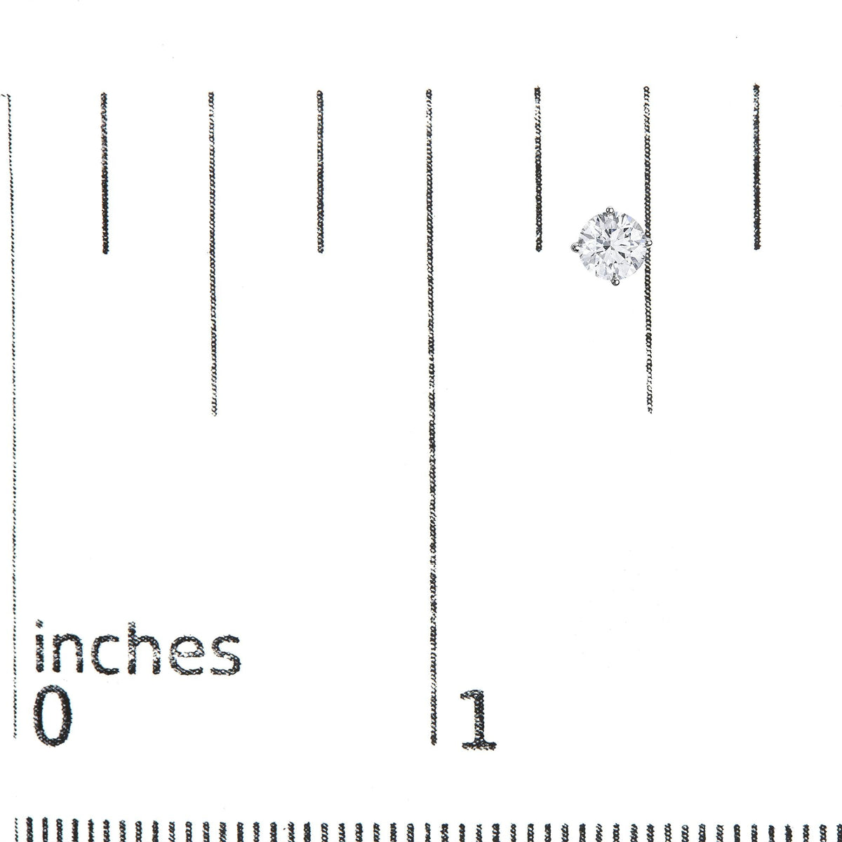 14K Gold 1.0 Cttw Lab Grown Diamond Solitaire Stud Earrings