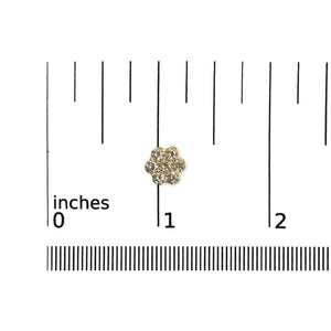 14K White Gold 1 1/2 cttw Prong Set Round-Cut Diamond Floral Cluster Stud Earrings (I-J Color, SI1-SI2 Clarity)